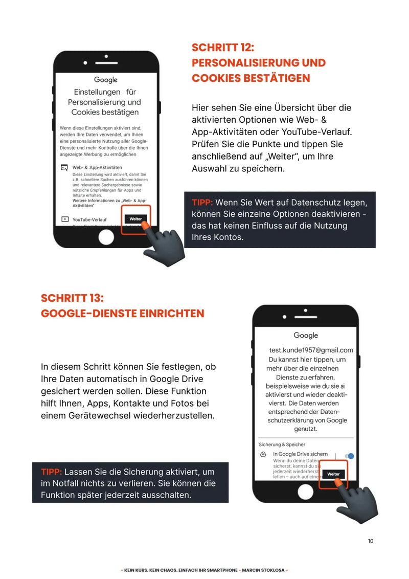 Google-Konto erstellen – einfache Anleitung für Android – Vorschau Seite 3