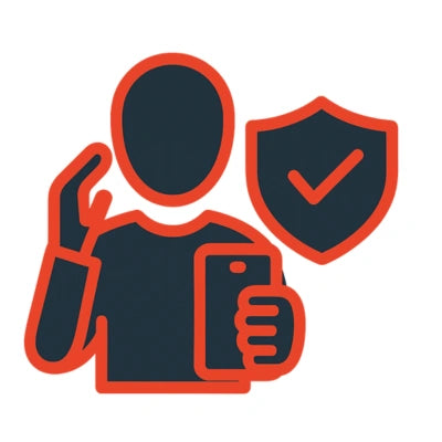 Icon Sicherheit im Umgang mit dem Smartphone