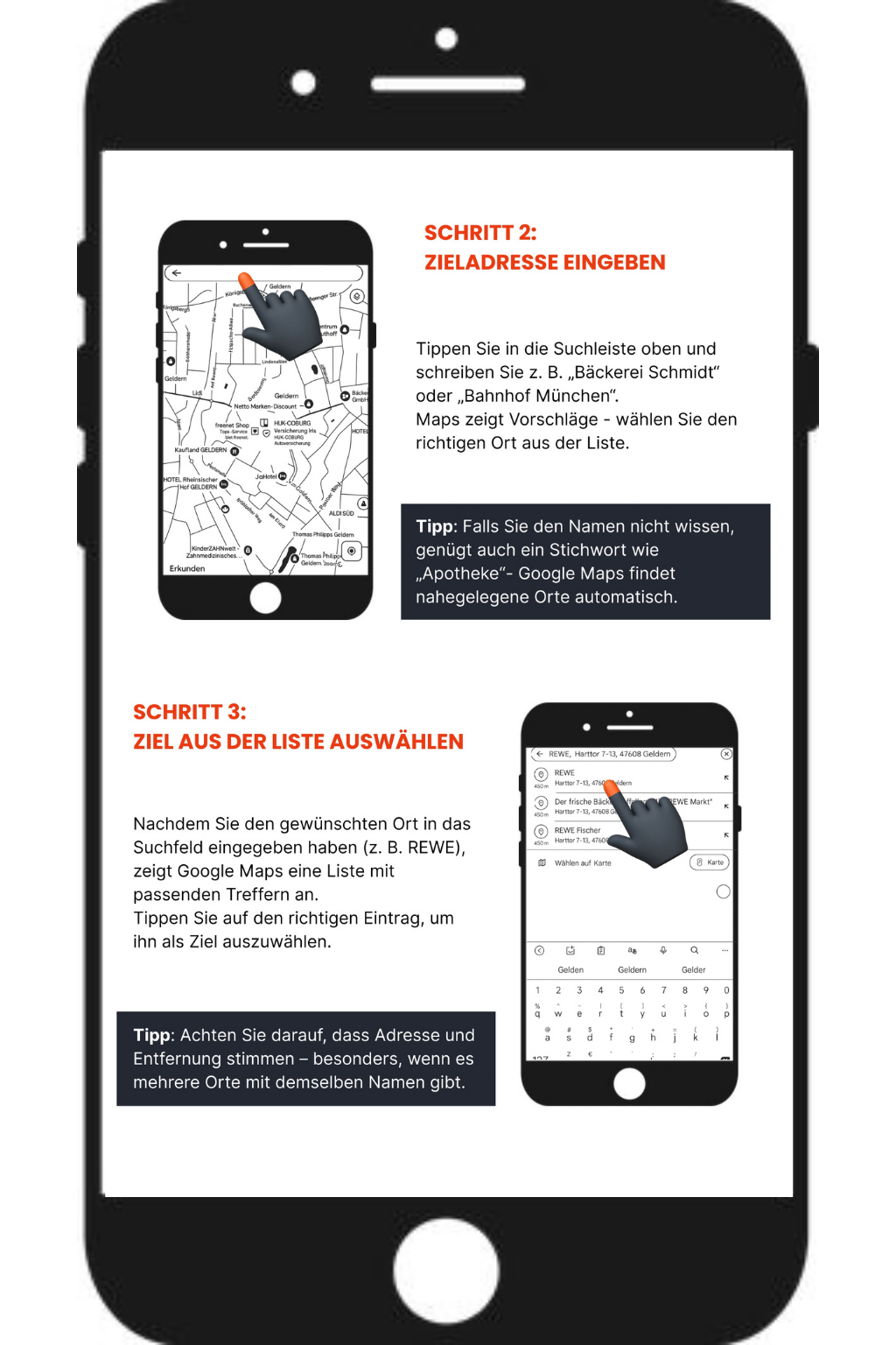 Google Maps öffnen – erster Schritt zur Fußgänger Navigation