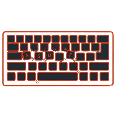 Icon einer Tastatur für Eingaben und Tippen in ChatGPT