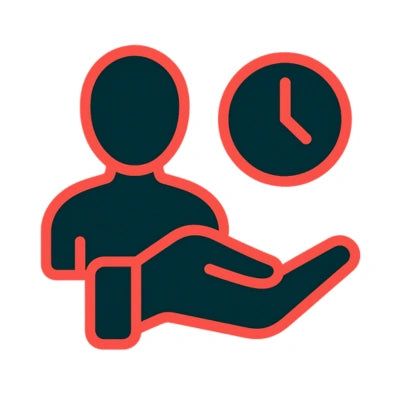 Icon Zeit sparen und Alltag leichter machen