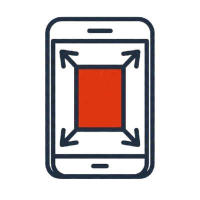 handy display grosser machen – einfache erklärung – Icon