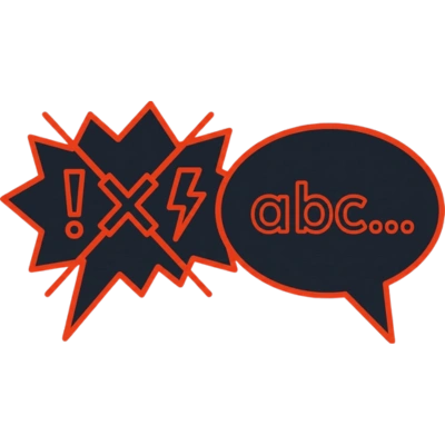 Icon für typische Fehler bei ChatGPT mit Warnsymbolen