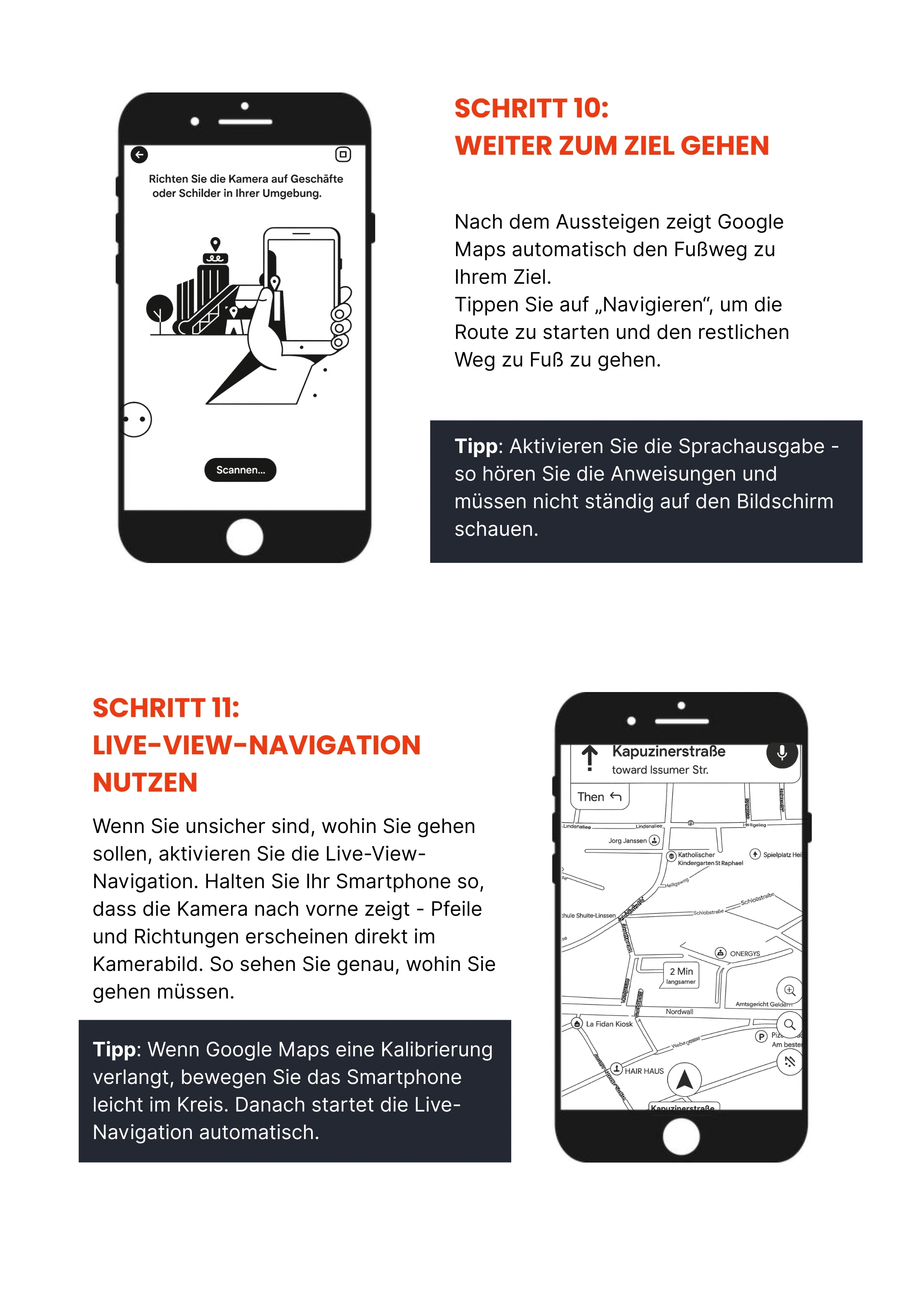 Google Maps Schritt 9 – Bus- oder Bahnfahrt in Echtzeit verfolgen