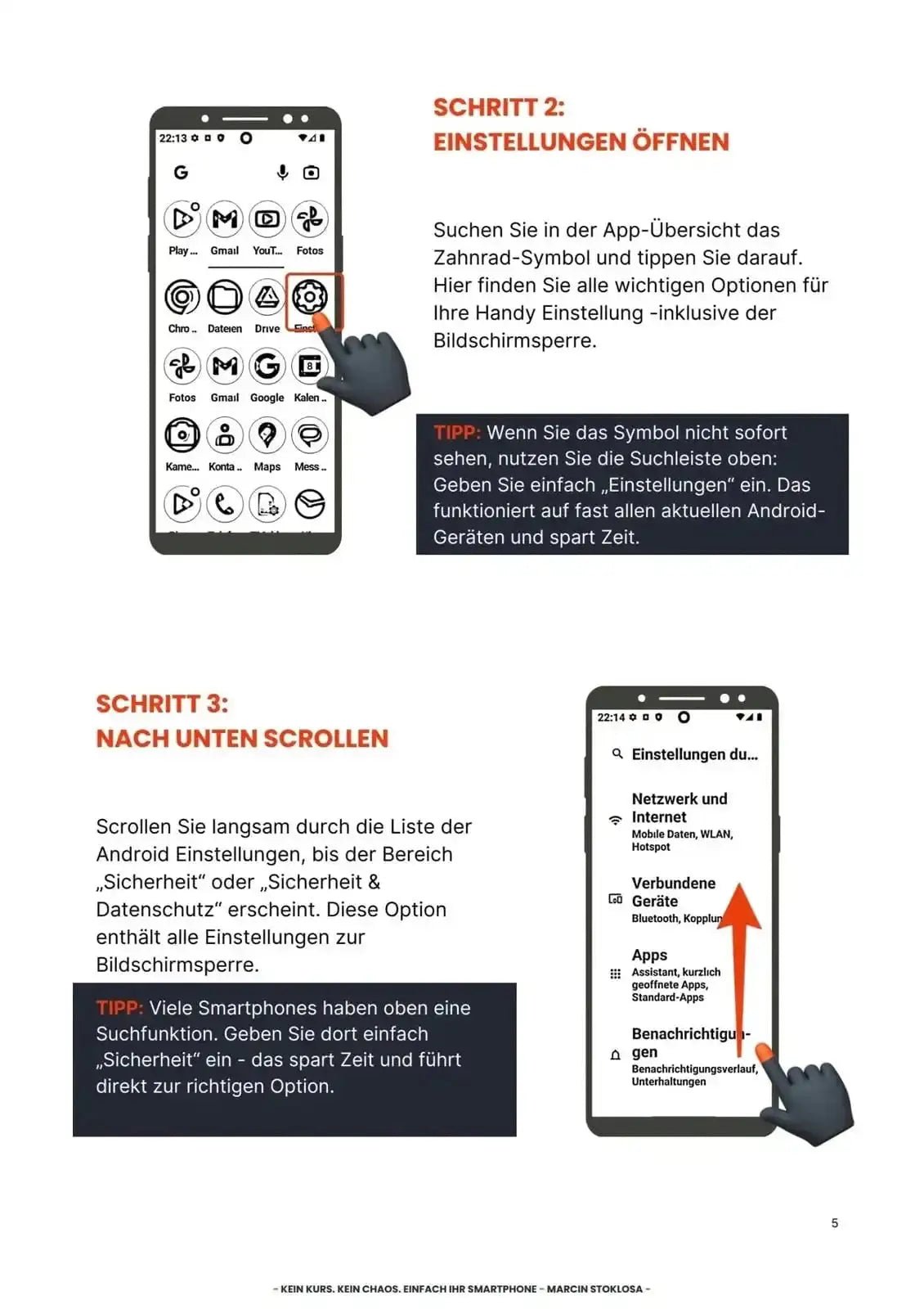 Bildschirm sperren - Schritt für Schritt - SmartLife - Ratgeber