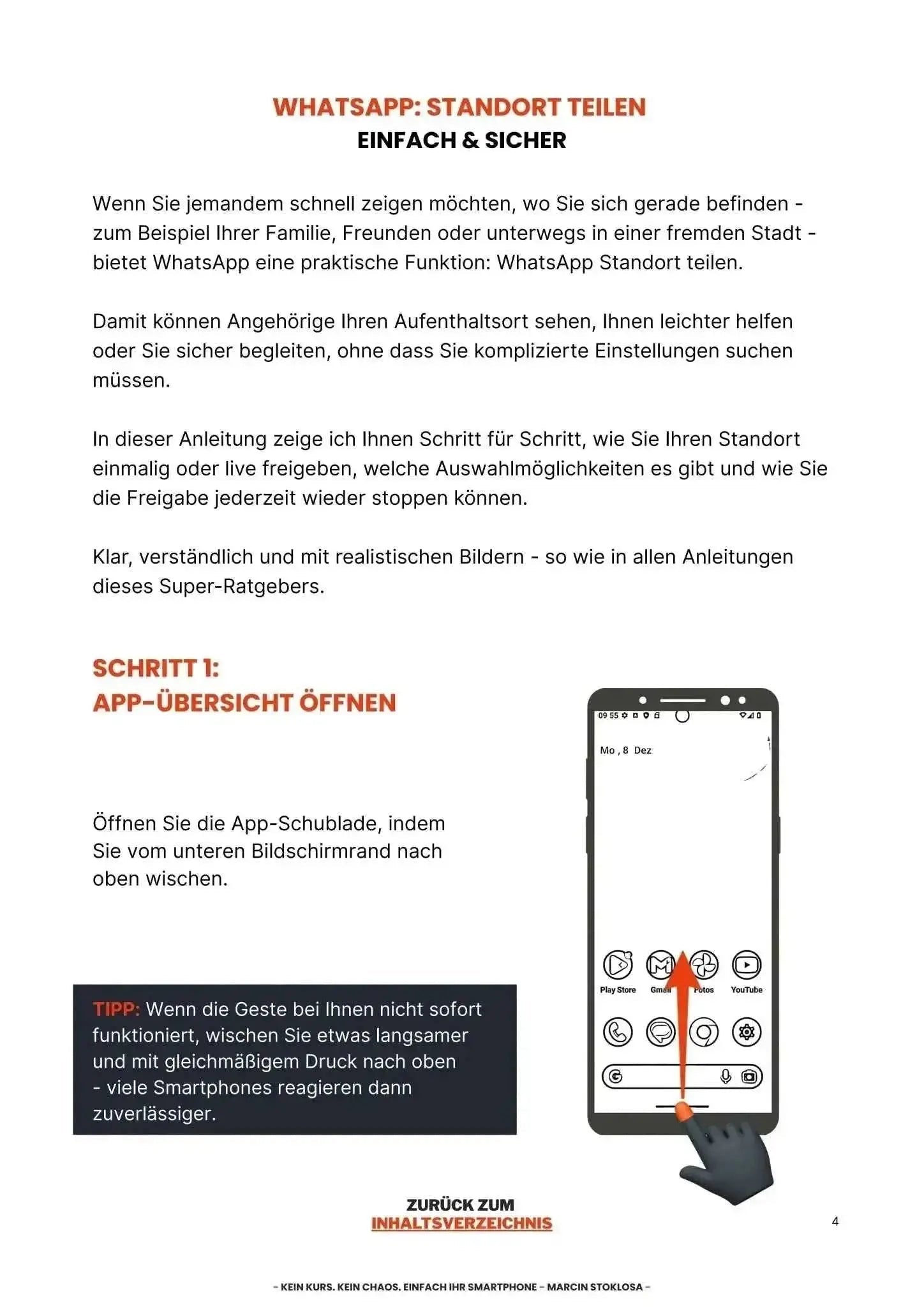 Ebook: Standort über WhatsApp Teilen - Schritt für Schritt Anleitung - SmartLife - Ratgeber