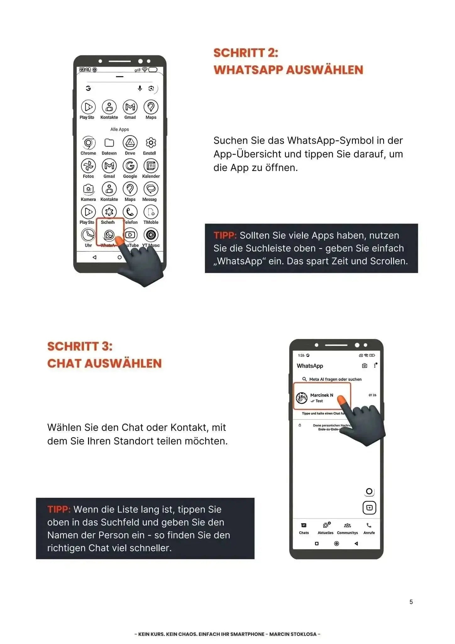 Ebook: Standort über WhatsApp Teilen - Schritt für Schritt Anleitung - SmartLife - Ratgeber