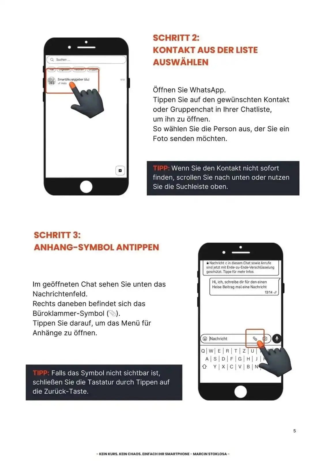 Fotos über WhatsApp senden - Schritt für Schritt, - SmartLife - Ratgeber