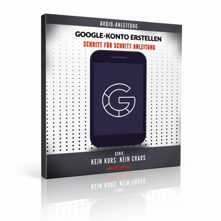 Google-Konto erstellen Audio-Anleitung als Produktbild