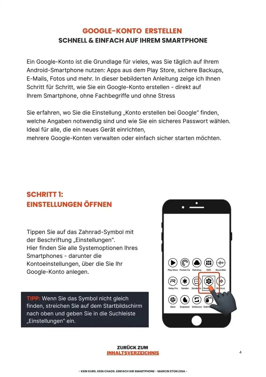 Google - Konto Erstellen - Schritt für Schritt - SmartLife - Ratgeber