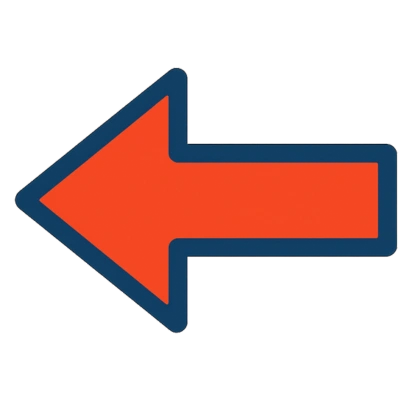 Orange Pfeil nach rechts als Hinweis auf den Button