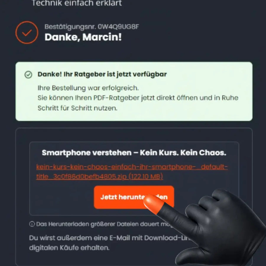 Download nach dem Kauf