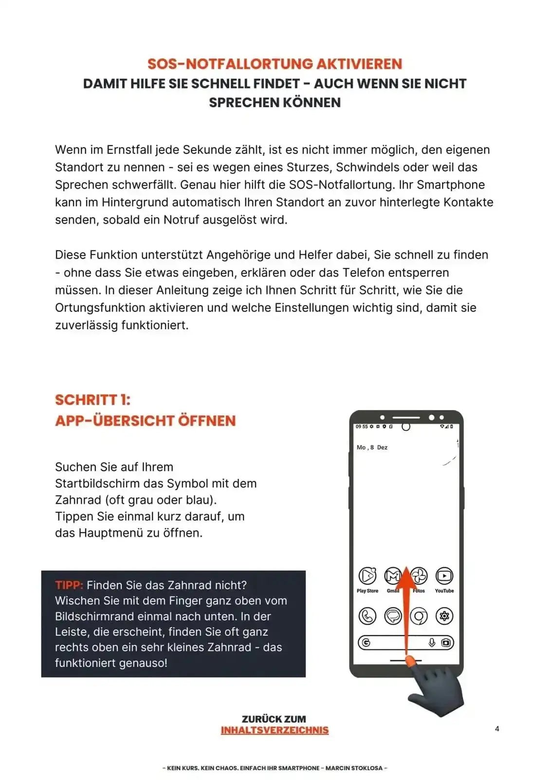SOS Notfallortung aktivieren - SmartLife - Ratgeber