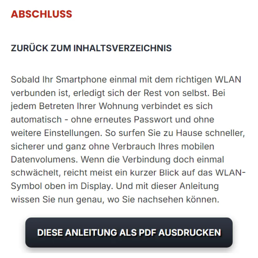 Vorschau einer Smartphone Anleitung